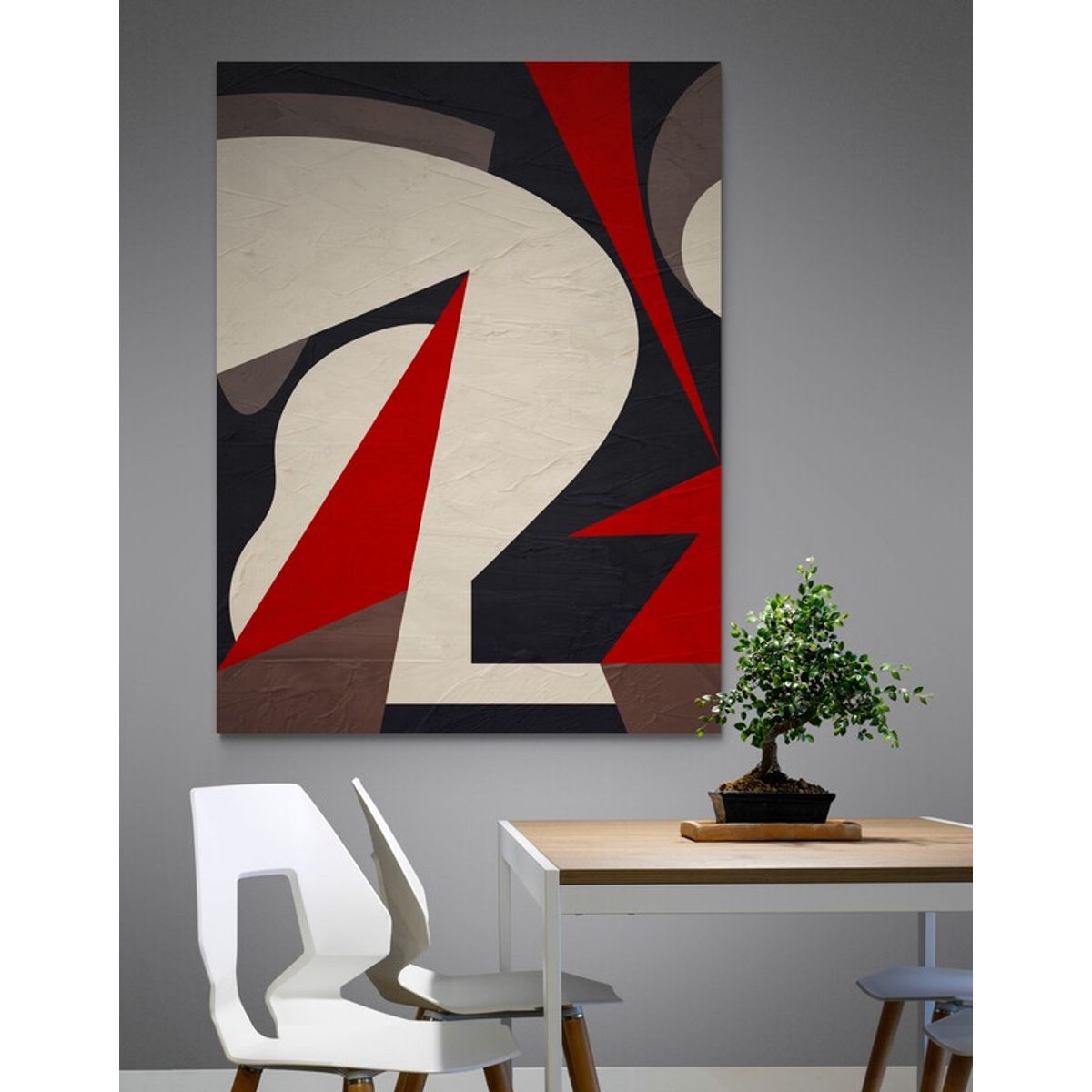 TAYRONA STORE - Cuadro En Lienzo Para Comedor Diseño Minimalista 569 75x100cm