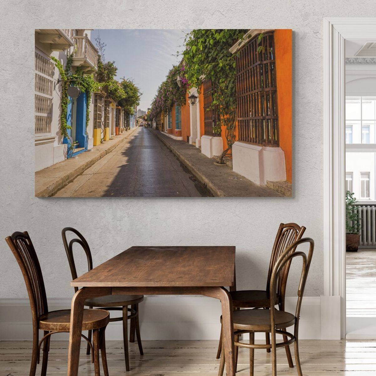 TAYRONA STORE - Cuadro En Lienzo Para Comedor Cartagena 018 100x70cm