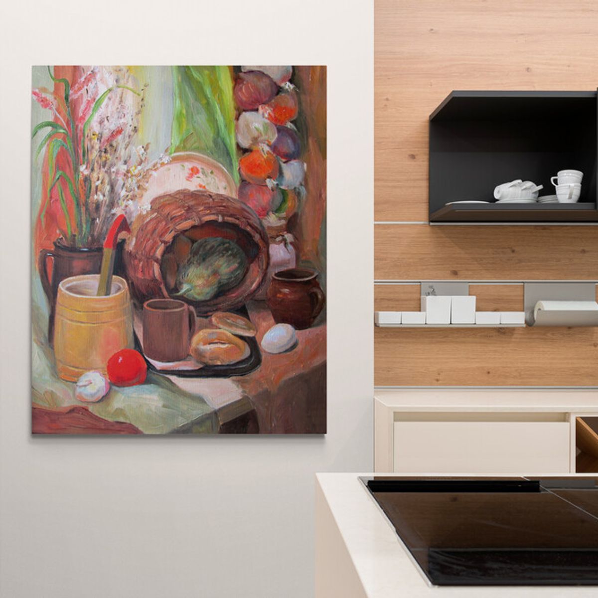 TAYRONA STORE - Cuadro En Lienzo Para Comedor Bodegon 242 80x100cm