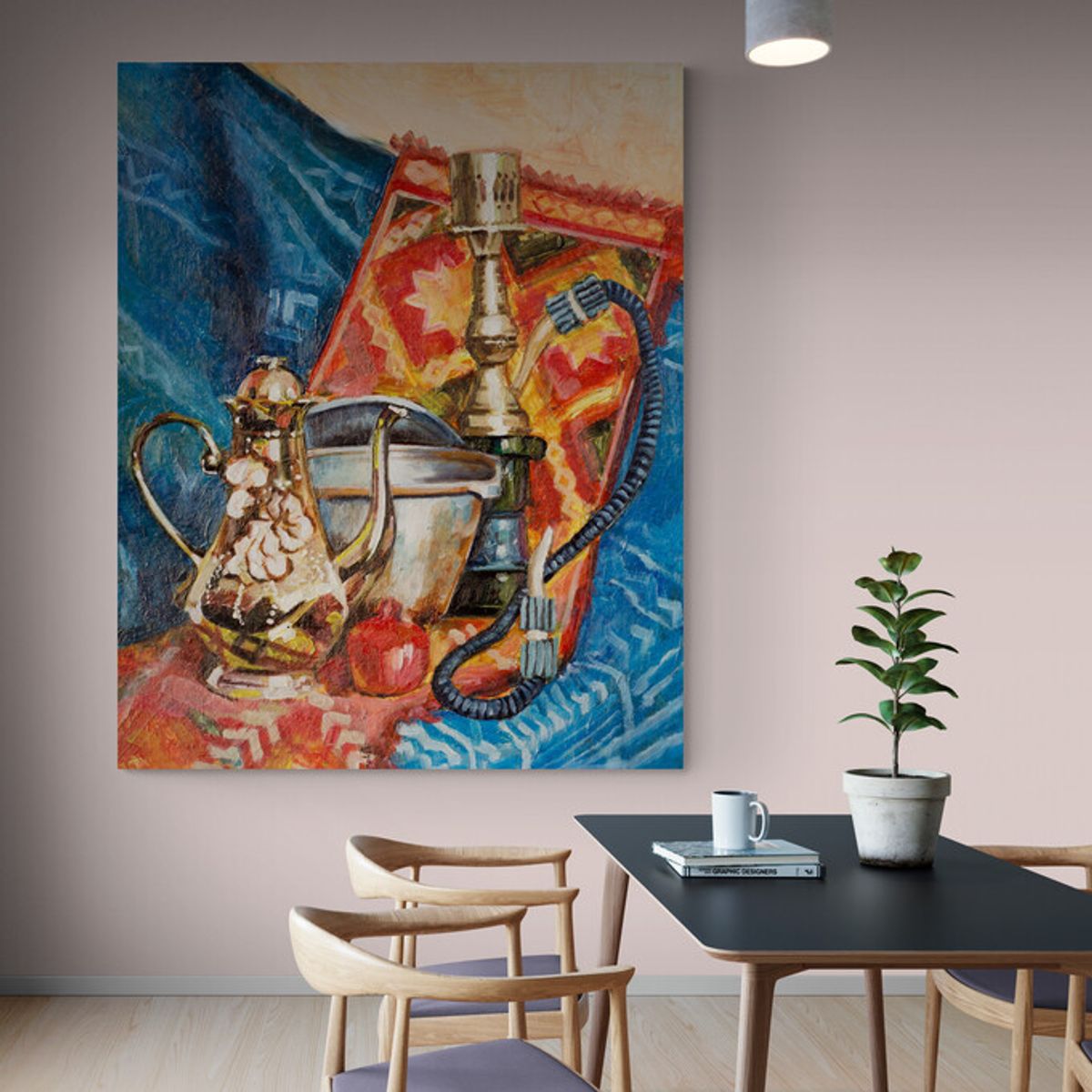 TAYRONA STORE - Cuadro En Lienzo Para Comedor Bodegon 227 80x100cm