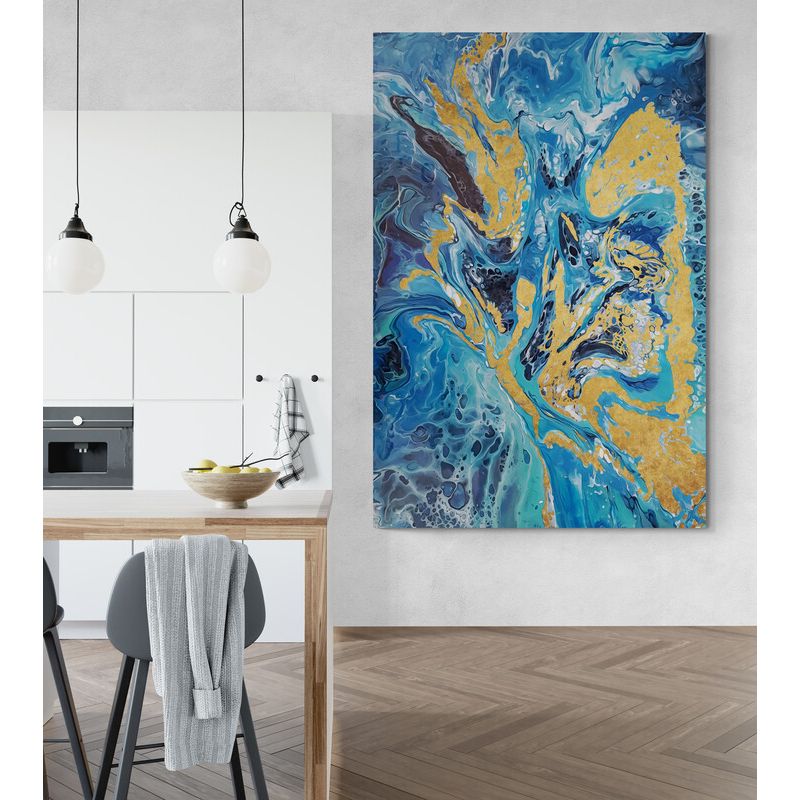 TAYRONA STORE - Cuadro Lienzo Para Comedor Abstracto Colores 326 100x150cm