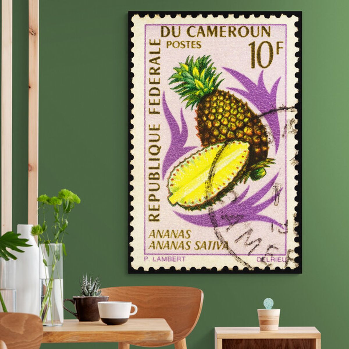 TAYRONA STORE - Cuadro Lienzo Para Comedor Bodegon Fruta Estampilla 063 50x70cm