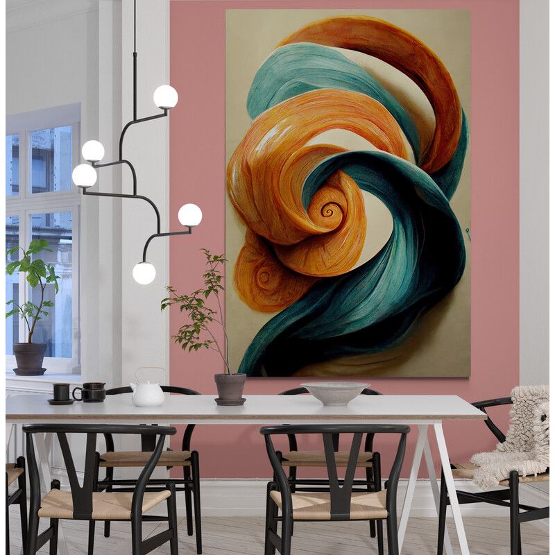 TAYRONA STORE - Cuadro En Lienzo Para Comedor Abstracto Colores 286 35x50cm