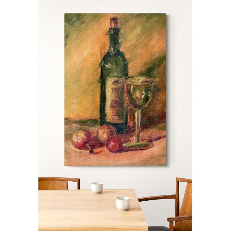 TAYRONA STORE - Cuadro En Lienzo Para Comedor Bodegon Vino 141 35x50cm
