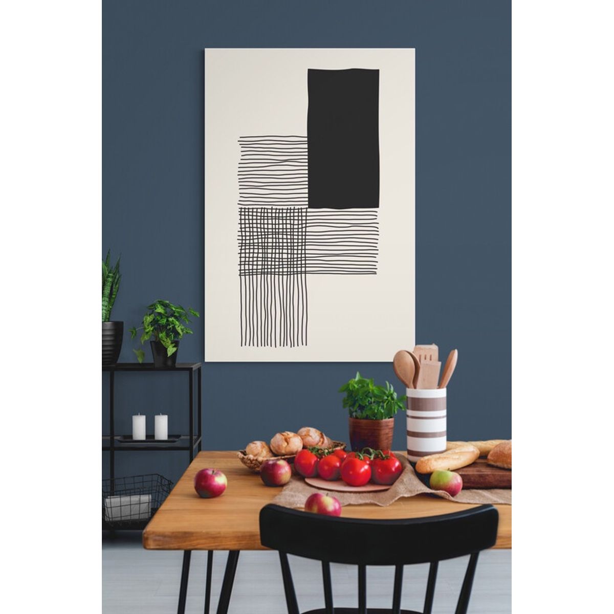 TAYRONA STORE - Cuadro En Lienzo Para Comedor Diseño Minimalista 223 35x50cm