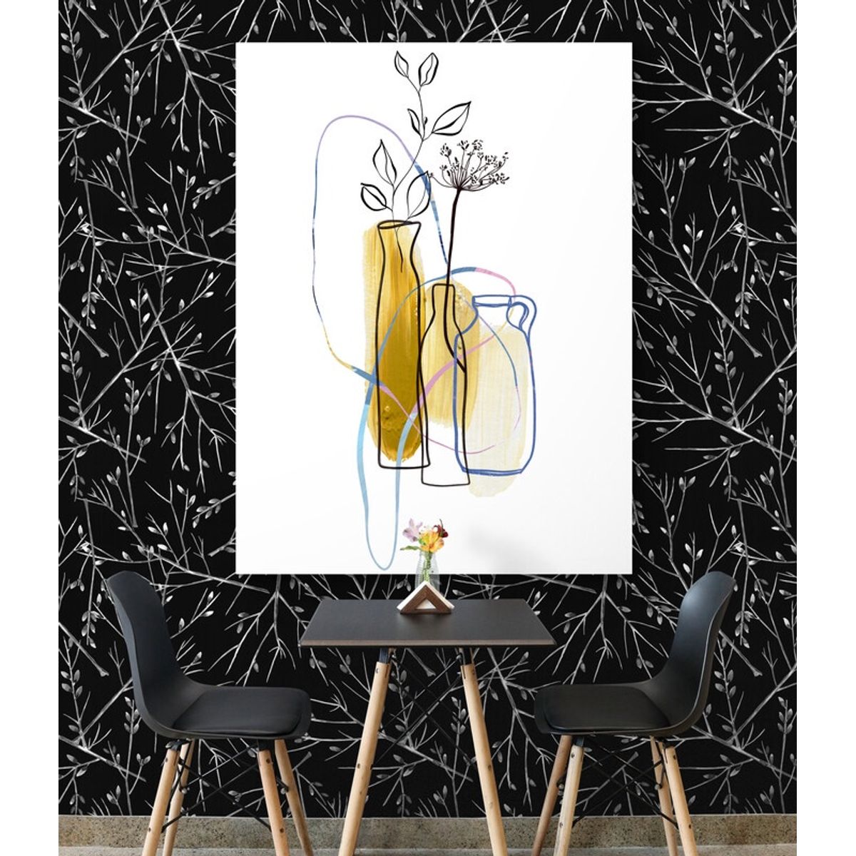TAYRONA STORE - Cuadro En Lienzo Para Comedor Diseño Minimalista 433 60x80cm