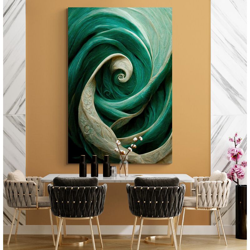 TAYRONA STORE - Cuadro En Lienzo Para Comedor Abstracto Colores 287 70x100cm
