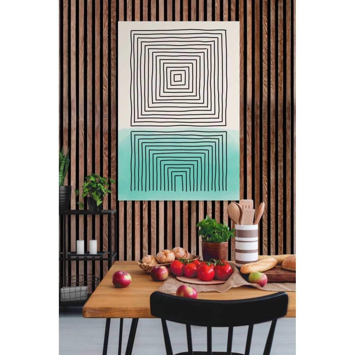TAYRONA STORE - Cuadro En Lienzo Para Comedor Diseño Minimalista 234 50x70cm