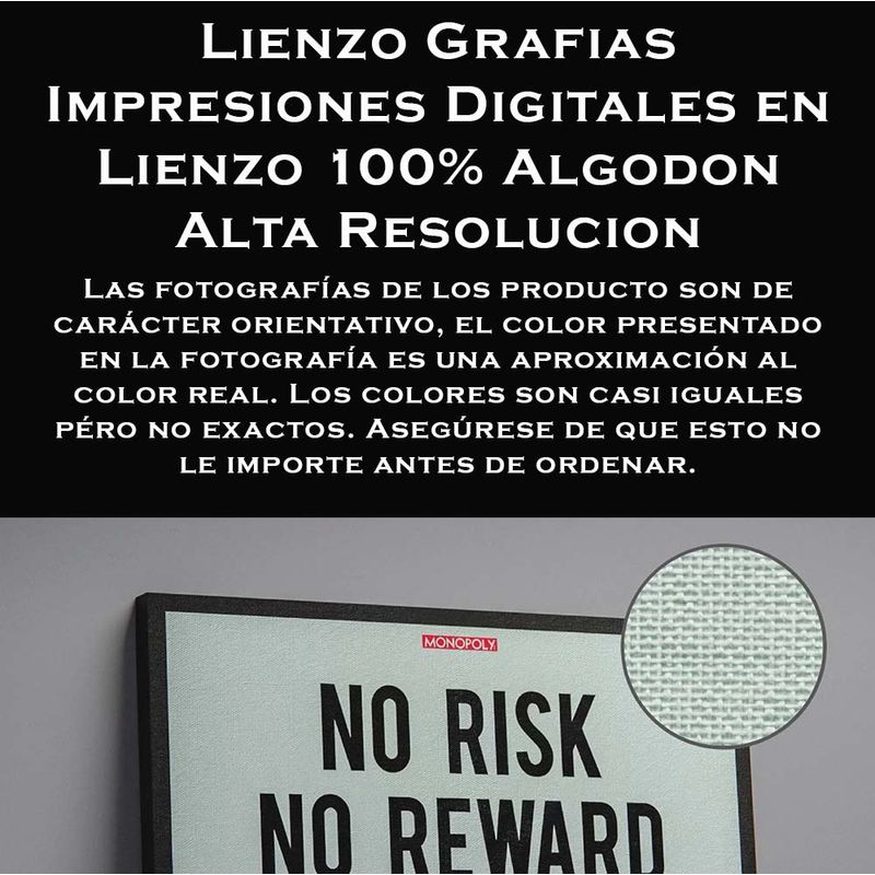 TAYRONA STORE - Cuadro En Lienzo Para Comedor Astronauta Estampillas 082 50x50cm