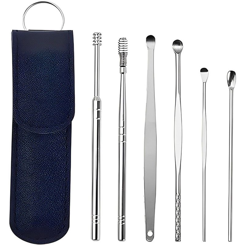 GENERICO - Kit Limpieza Y Cuidado De Oídos En Estuche X6