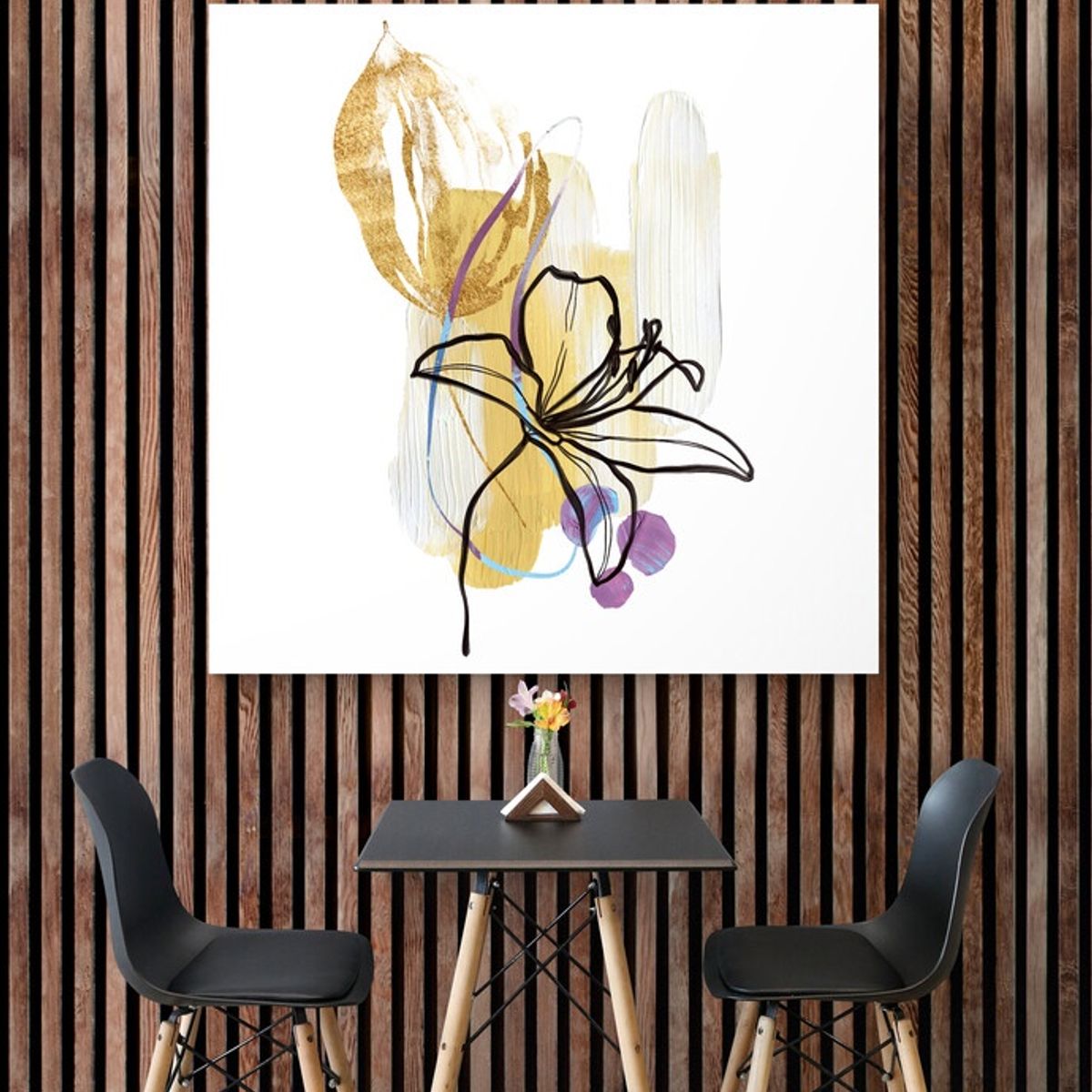 TAYRONA STORE - Cuadro En Lienzo Para Comedor Diseño Minimalista 430 120x120cm