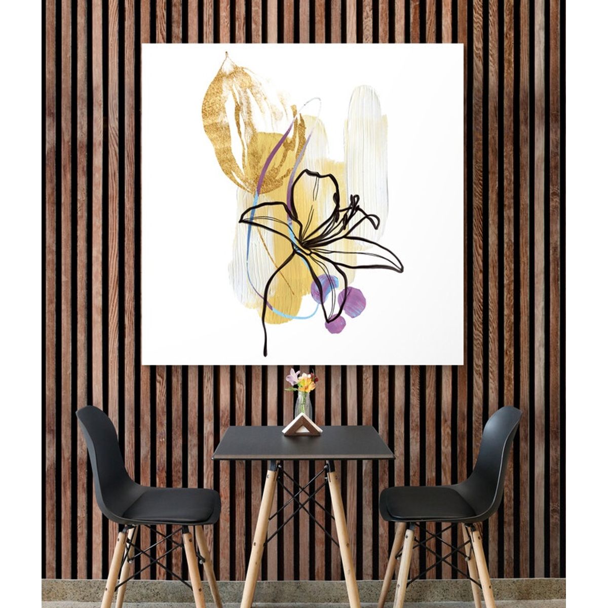 TAYRONA STORE - Cuadro En Lienzo Para Comedor Diseño Minimalista 430 120x120cm