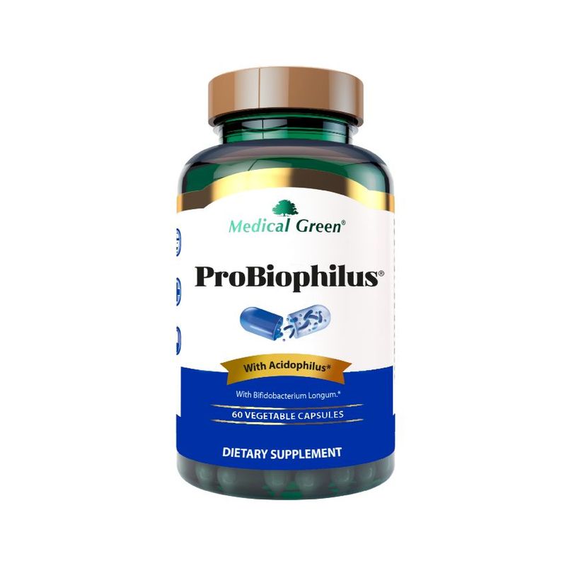 MEDICAL GREEN - Probiotico - Probiophilus 60 cápsulas vegetales