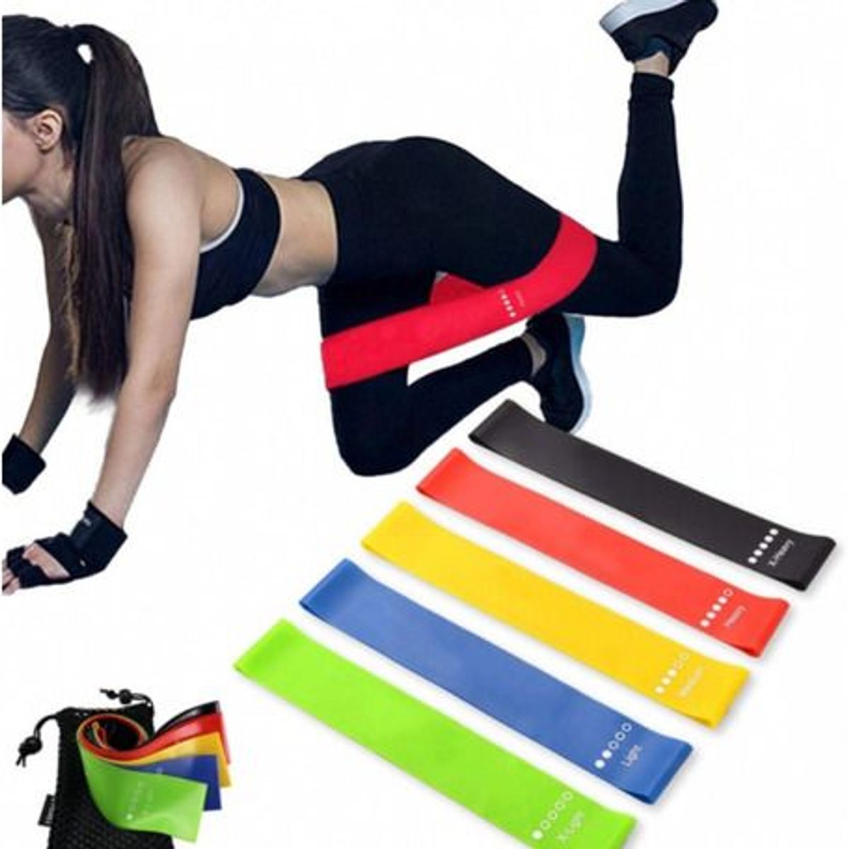 GENERICO - Bandas Elásticas Cerradas X5 Ejercicio Resistencia