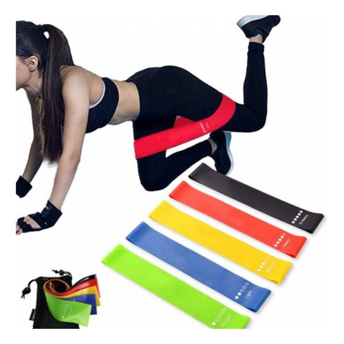 GENERICO - Bandas Elásticas Cerradas X5 Ejercicio Resistencia