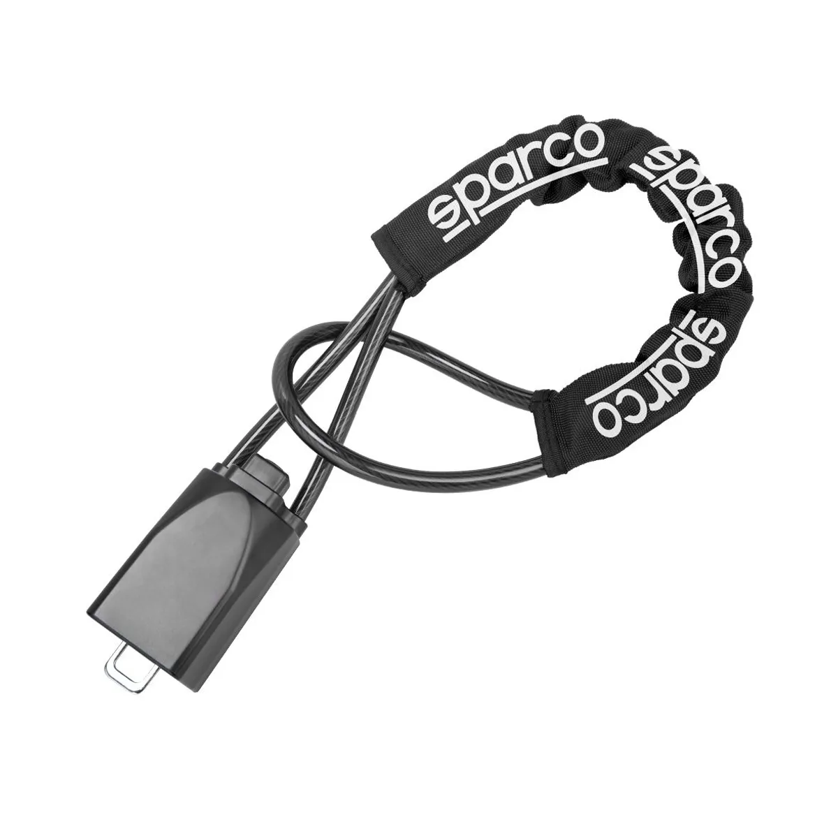 SPARCO - Bloqueo De Volante Acero Trenzado Traba Volante Antirrobo