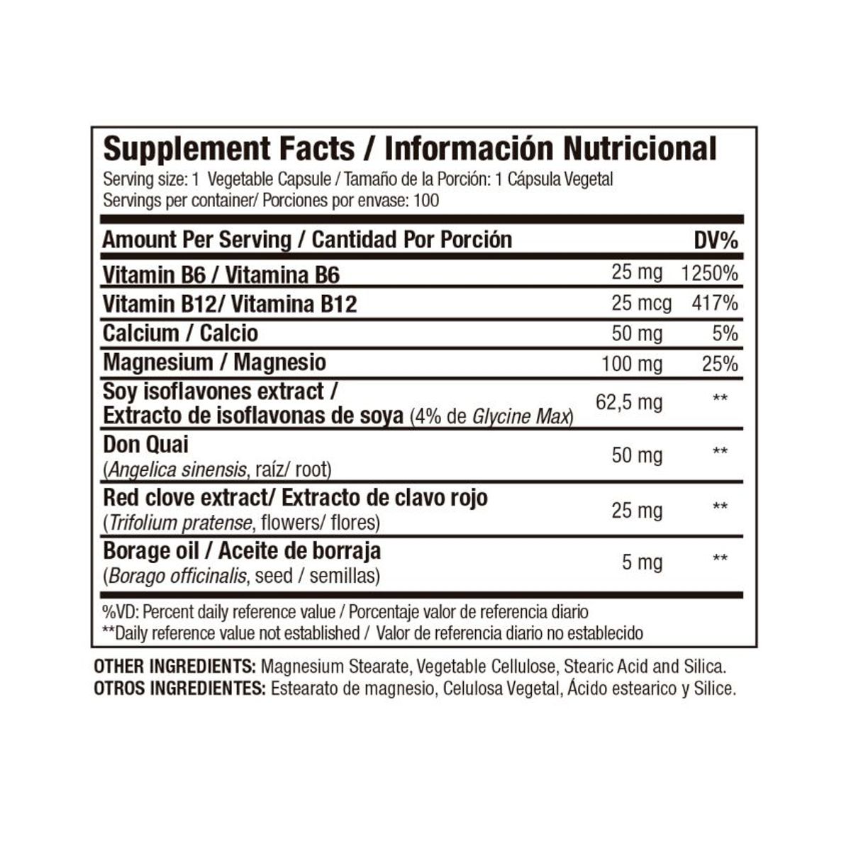 MEDICAL GREEN - Phyto Estrogen 100 Capsulas Vegetales- Isoflavonas de Soya