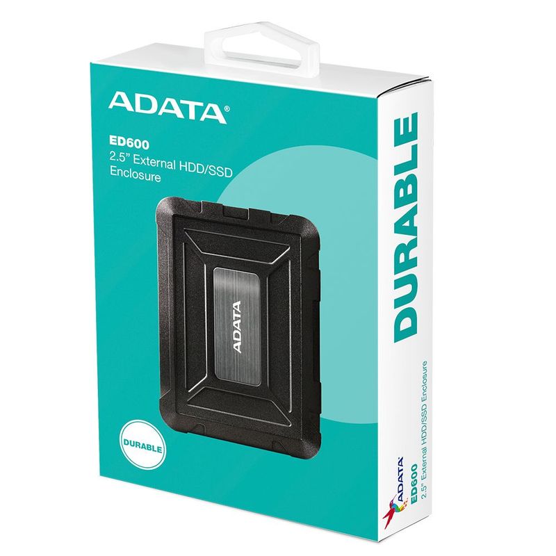 ADATA - Adata Ed600 Caja Externa Antigolpes Usb 3.1 Disco Duro 2.5''