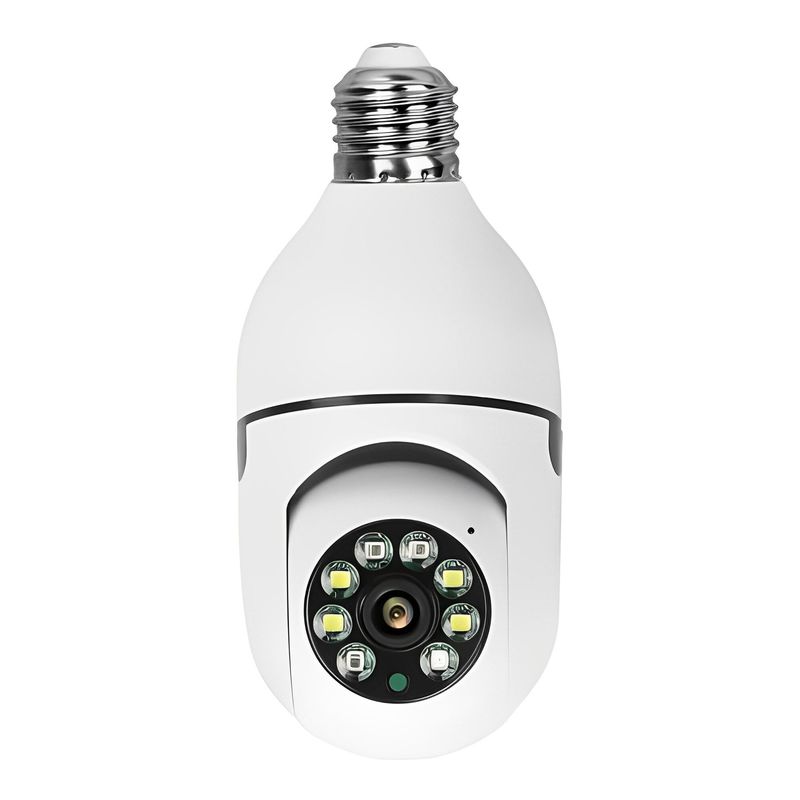 GENERICO - Cámara Lámpara De Seguridad Wifi 1080p Visión Nocturna E27