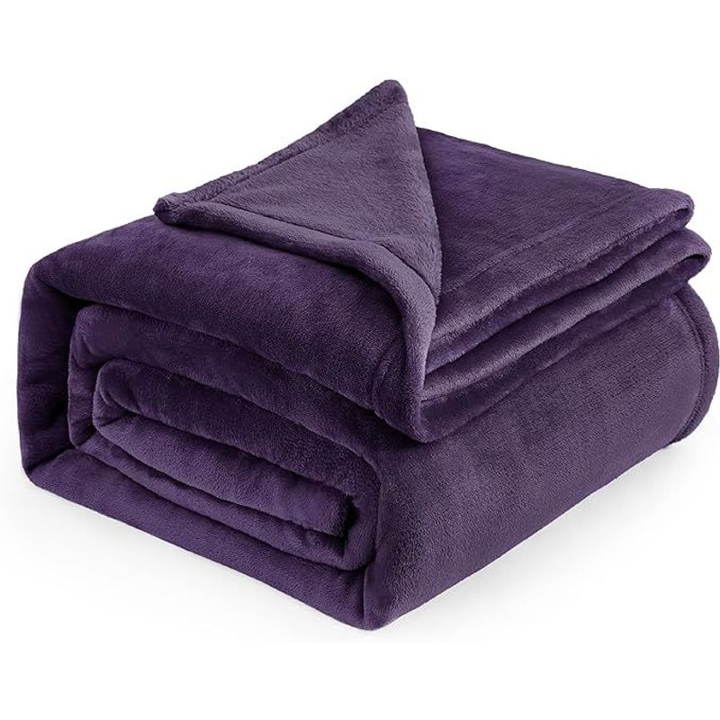 SIRENITAS - Cobija térmica 1.70 x 2m Cama Sencilla Sofá Pie de cama Morado