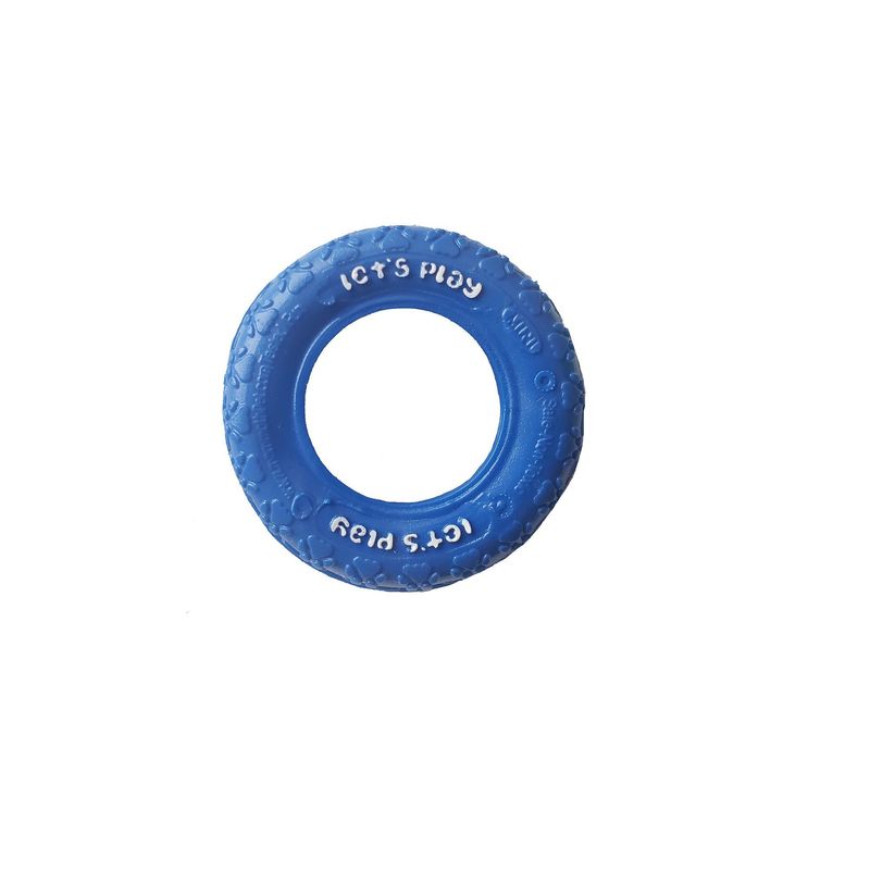 SOLEPET - LLANTA PEQUEÑA DE GOMA PARA PERROS-AZUL