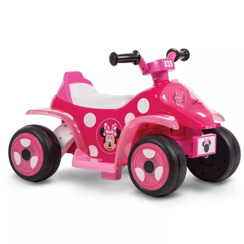 DISNEY - Vehículo Montable Disney Huffy 6V Minnie cuádruple