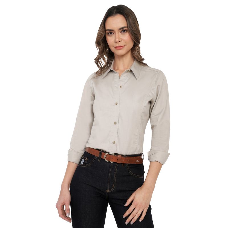 LEC LEE - Blusa manga larga basic fem Lec Lee para mujer - Pumis.-