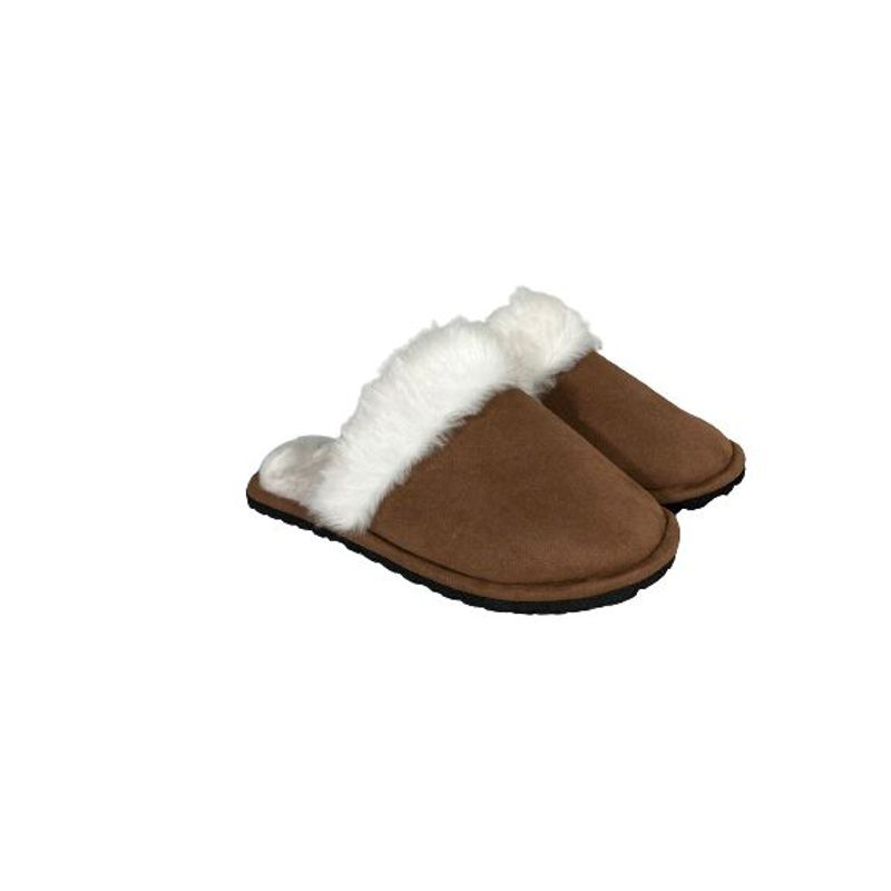 GENERICO - Pantuflas babuchas caballero gamuza y peluche