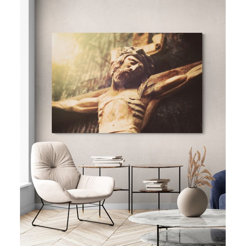 TAYRONA STORE - Cuadro En Lienzo Religioso Jesus Cristo 060 70x50cm