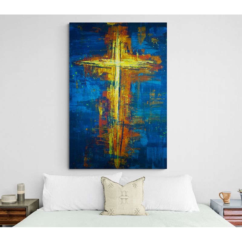 TAYRONA STORE - Cuadro En Lienzo Religioso Jesus Cristo 084 70x100cm