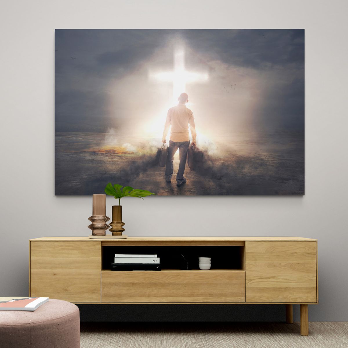 TAYRONA STORE - Cuadro En Lienzo Religioso Jesus Cristo 087 100x70cm