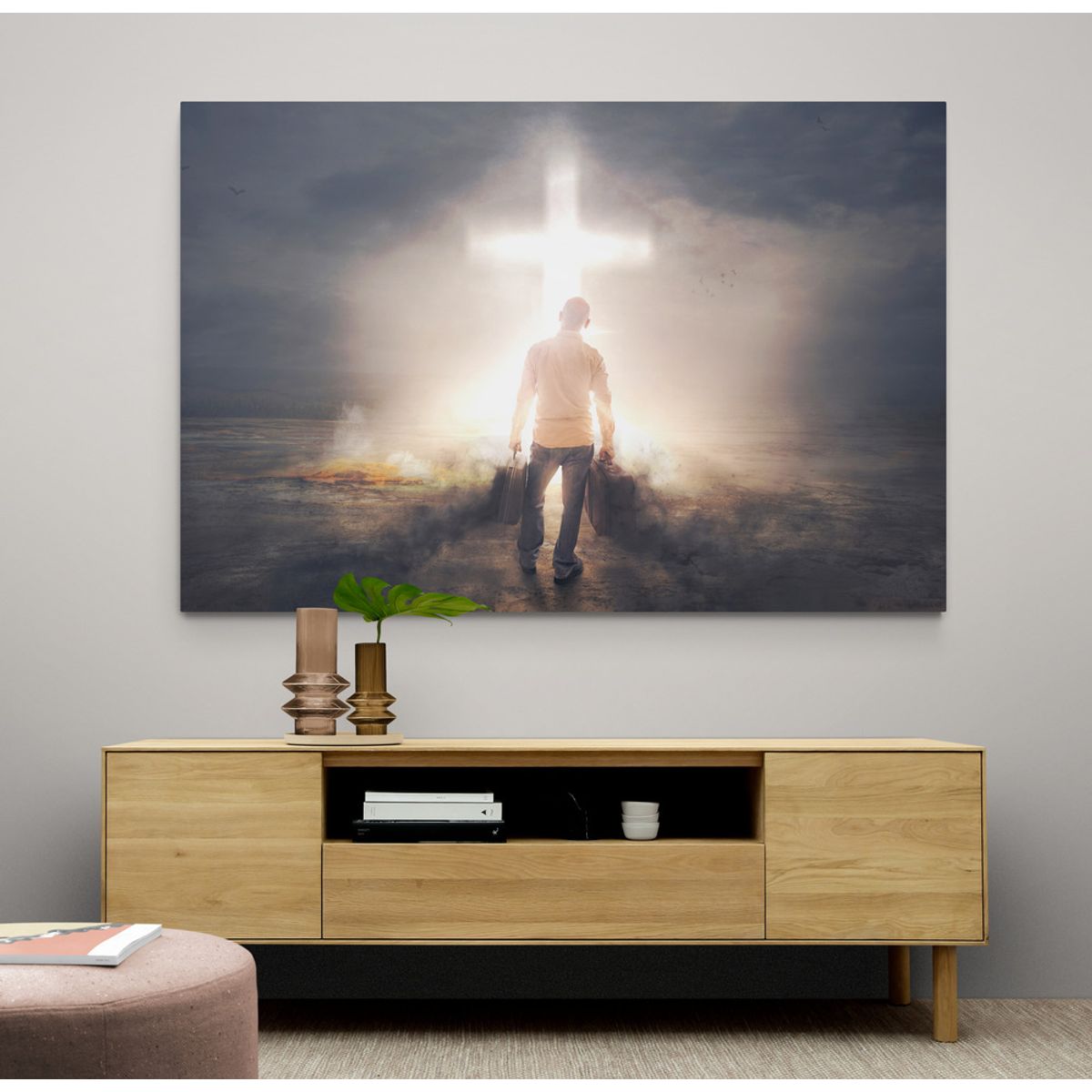 TAYRONA STORE - Cuadro En Lienzo Religioso Jesus Cristo 087 100x70cm