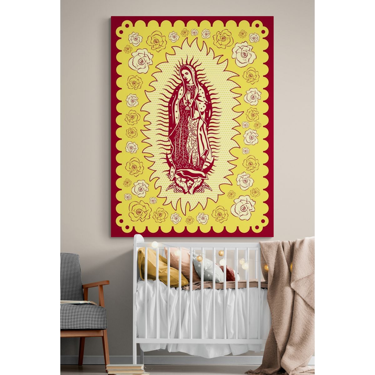 TAYRONA STORE - Cuadro En Lienzo Religioso Virgen De Guadalupe 037 60x80cm