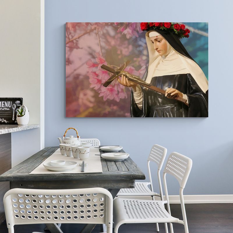 TAYRONA STORE - Cuadro En Lienzo Religioso Virgen Maria 033 100x70cm