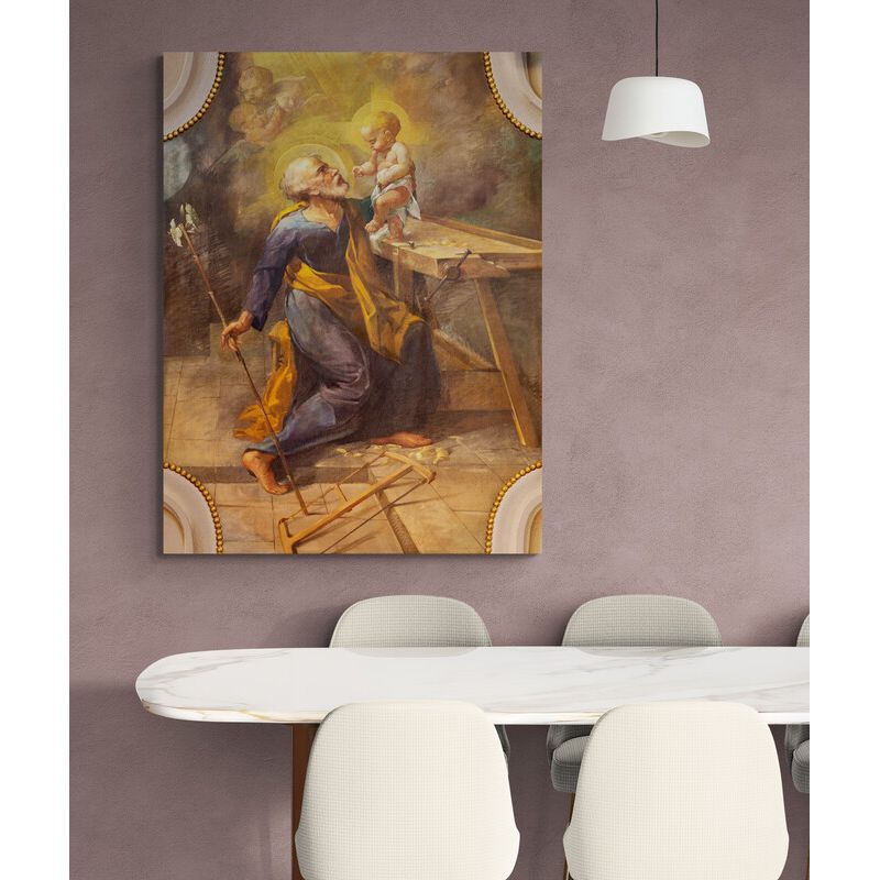 TAYRONA STORE - Cuadro En Lienzo Religioso San Jose 006 60x80cm