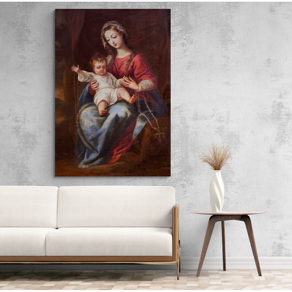 TAYRONA STORE - Cuadro En Lienzo Religioso Virgen Maria 064 35x50cm