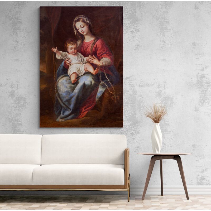 TAYRONA STORE - Cuadro En Lienzo Religioso Virgen Maria 064 35x50cm