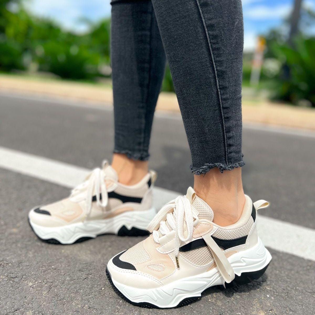 EVEGONZ - Tenis Deportivo Mujer Zapato Casual de Moda Calzado Urbano