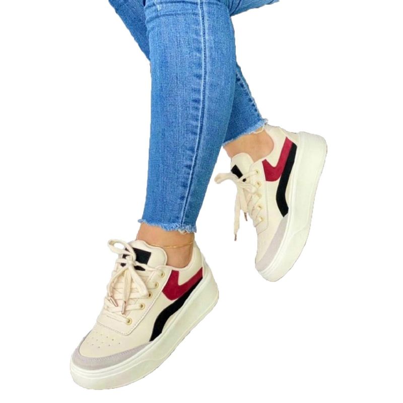 EVEGONZ - Tenis de Mujer Calzado Deportivo Plano Confortable