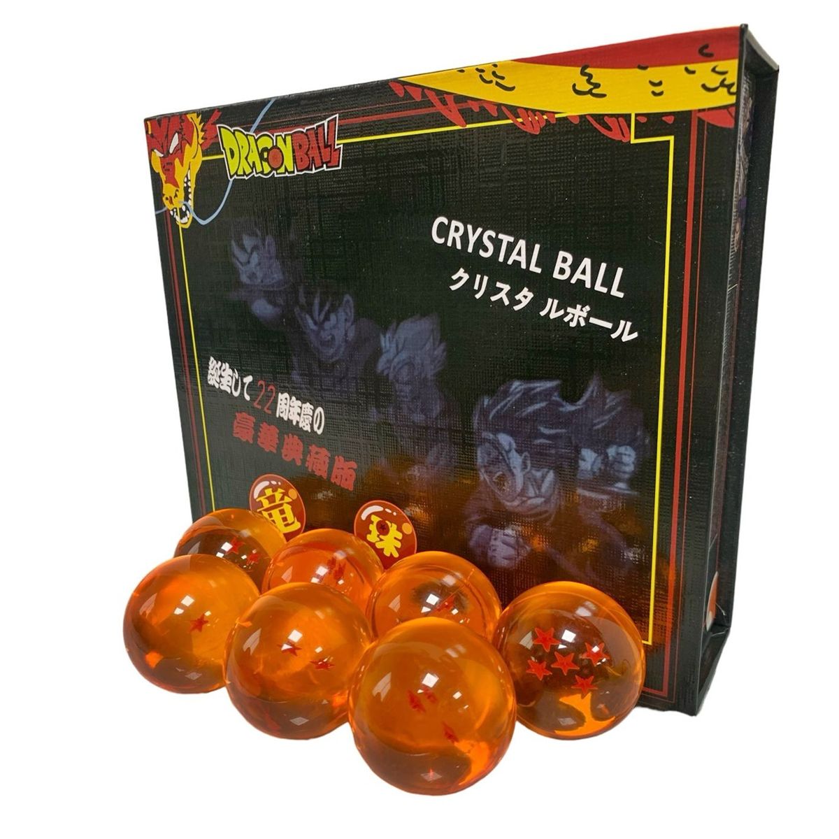 GENERICO - Coleccion Esferas Del Dragon Amarillas En Caja 7 Esferas