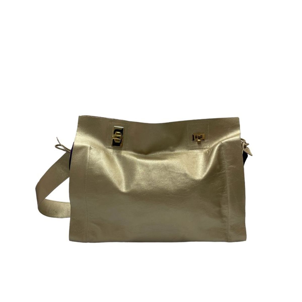 VILLAMIZAR - Bolso AURORA oro  Línea Cuero  Mujer tendencia_.