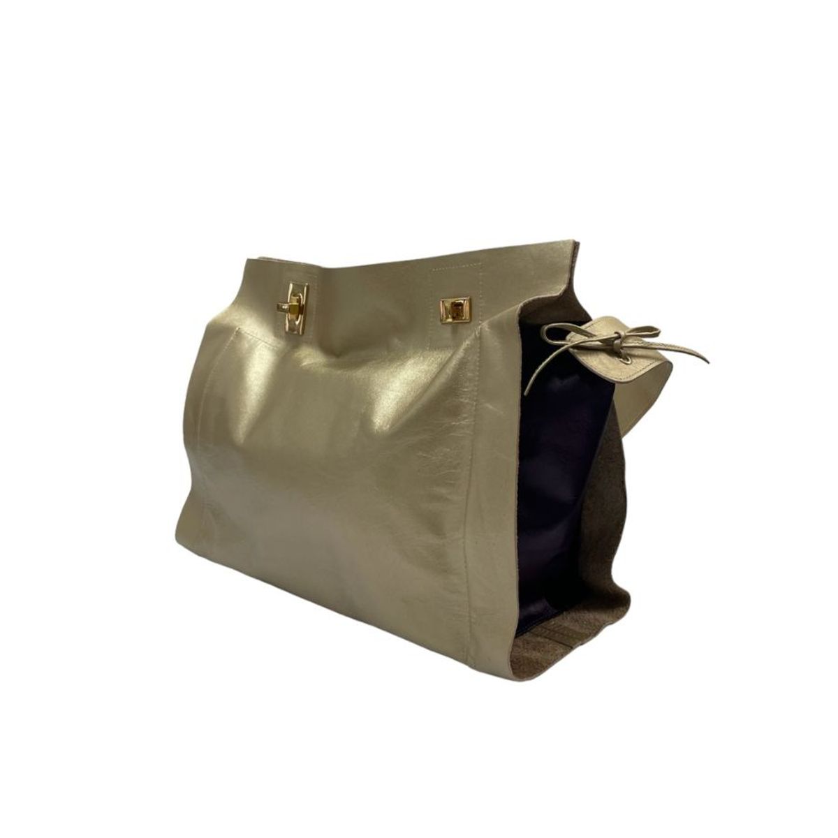 VILLAMIZAR - Bolso AURORA oro  Línea Cuero  Mujer tendencia_.