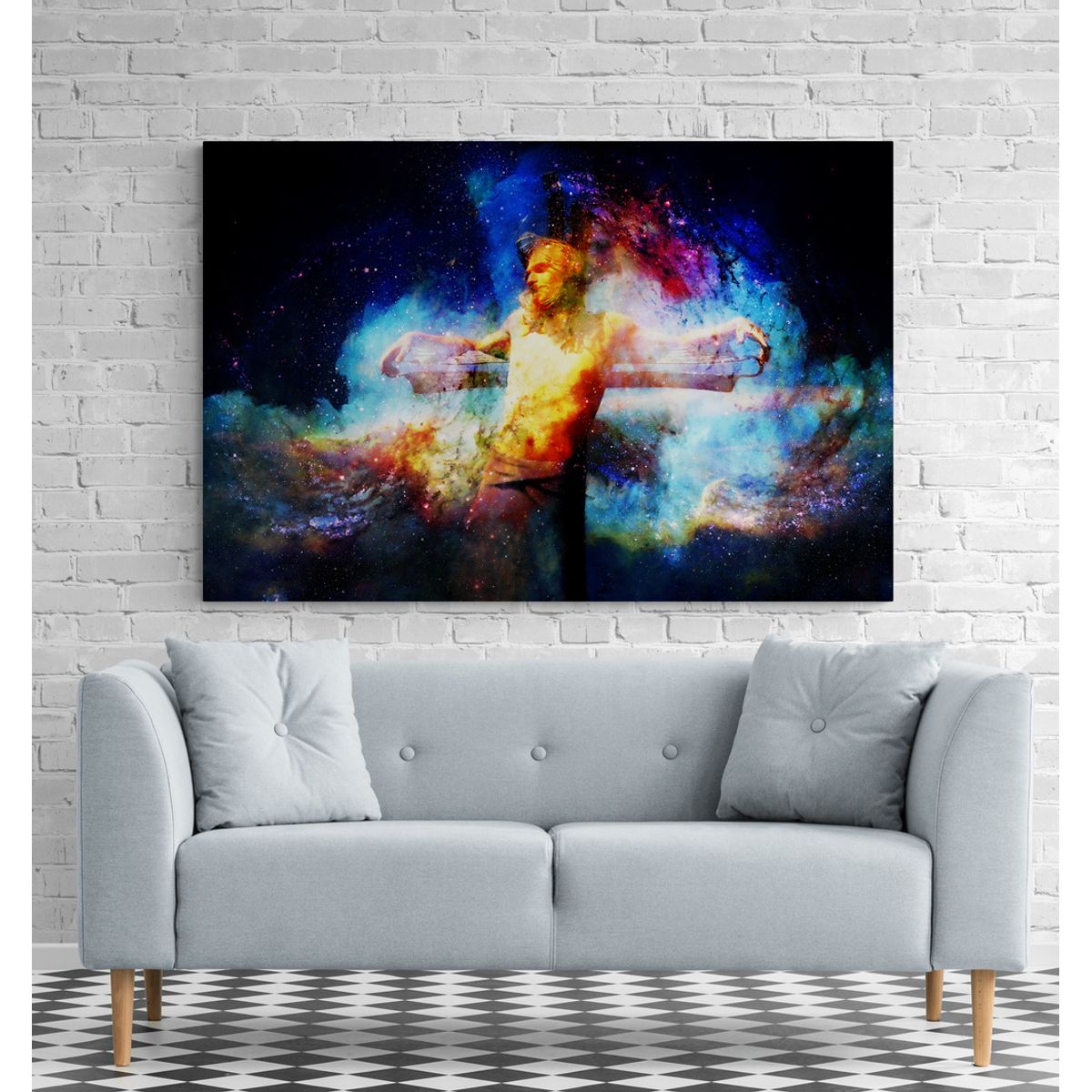 TAYRONA STORE - Cuadro En Lienzo Religioso Jesus Cristo 075 70x50cm