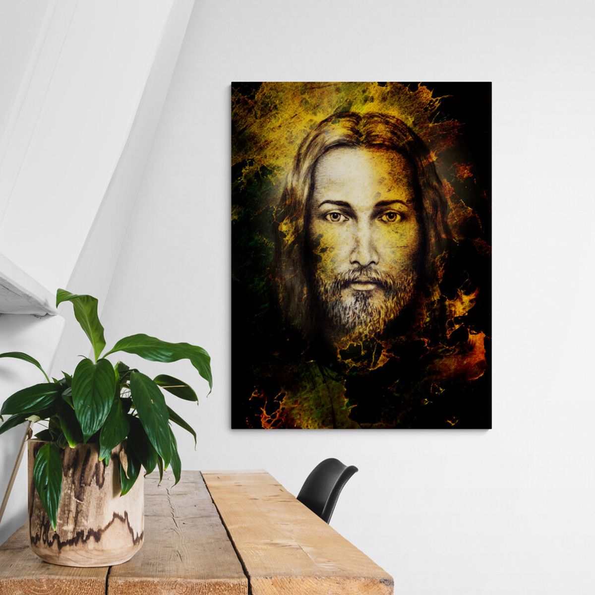 TAYRONA STORE - Cuadro En Lienzo Religioso Jesus Cristo 24-1 75x100cm
