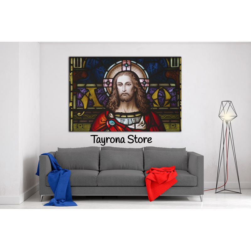 TAYRONA STORE - Cuadro En Lienzo Religioso Jesús Cristo 05 100x70cm