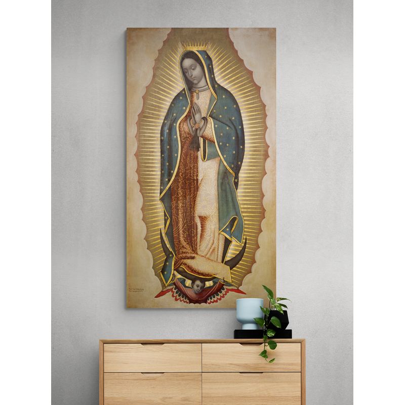 TAYRONA STORE - Cuadro En Lienzo Religioso Virgen De Guadalupe 032 50x100cm