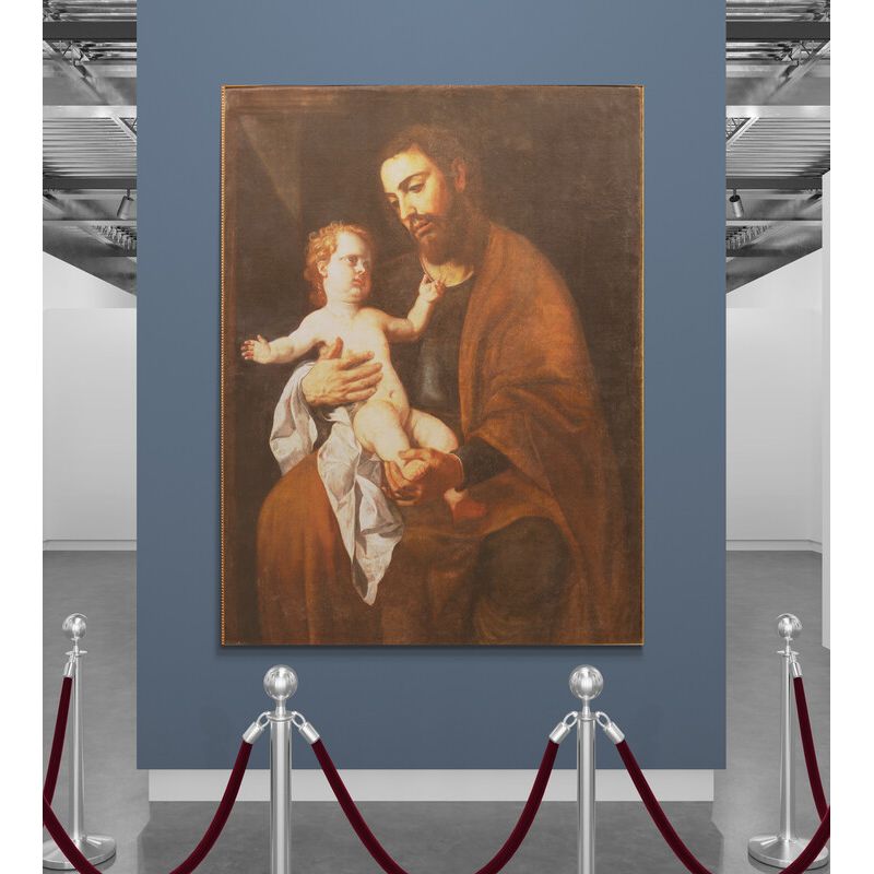 TAYRONA STORE - Cuadro En Lienzo Religioso San Jose 009 60x80cm