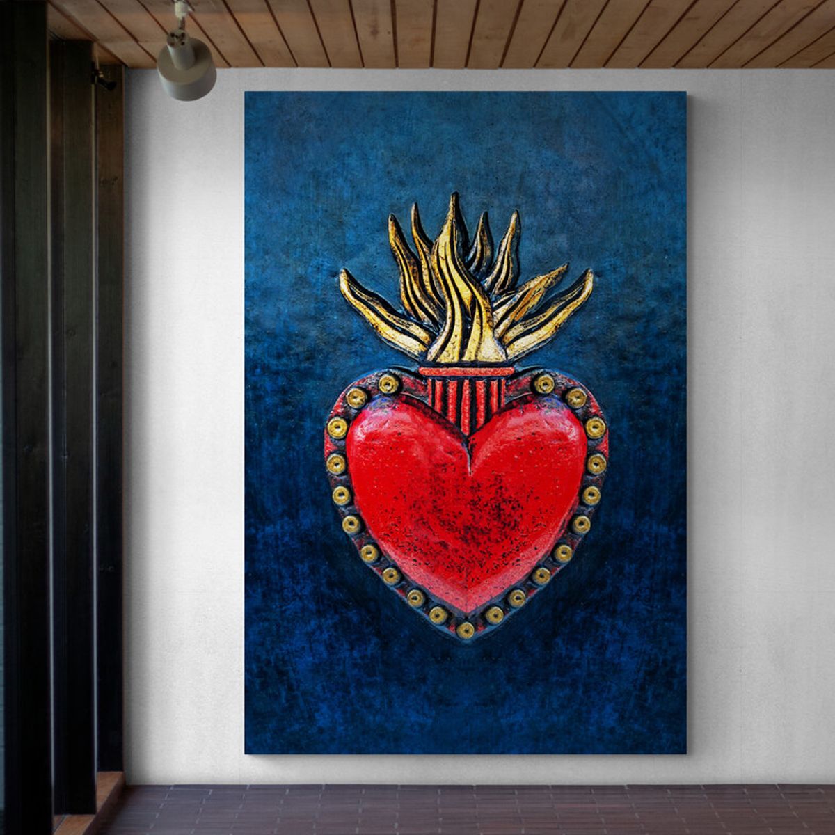 TAYRONA STORE - Cuadro En Lienzo Religioso Sagrado Corazon 020 50x70cm