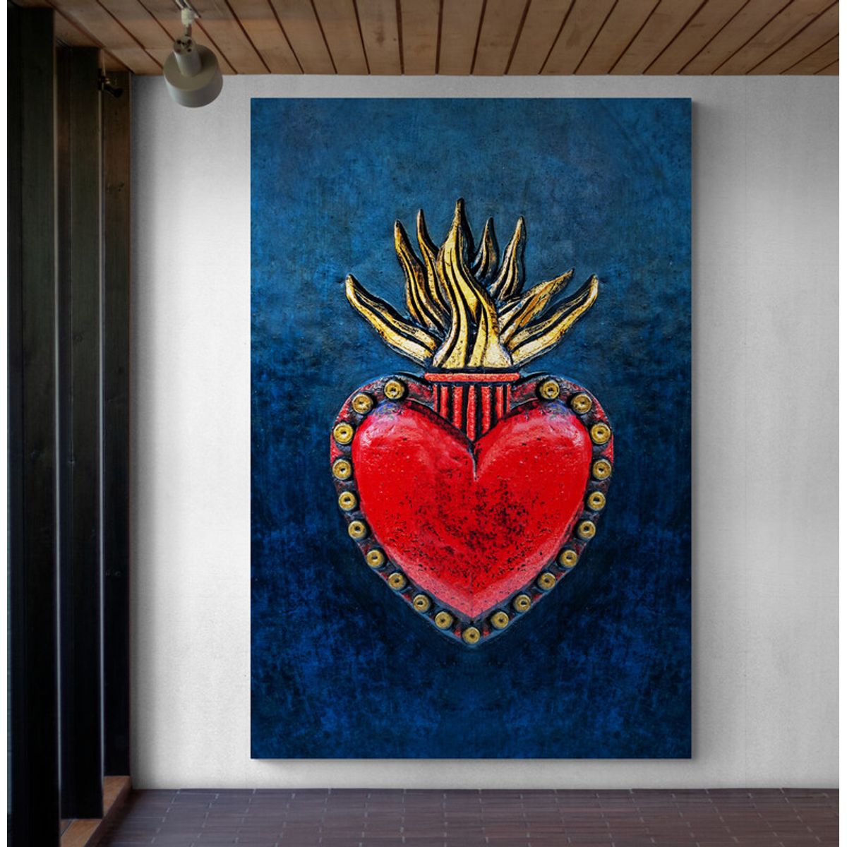 TAYRONA STORE - Cuadro En Lienzo Religioso Sagrado Corazon 020 50x70cm