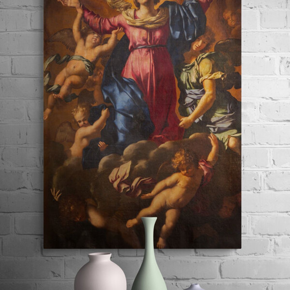 TAYRONA STORE - Cuadro En Lienzo Religioso Virgen Maria 060 35x50cm